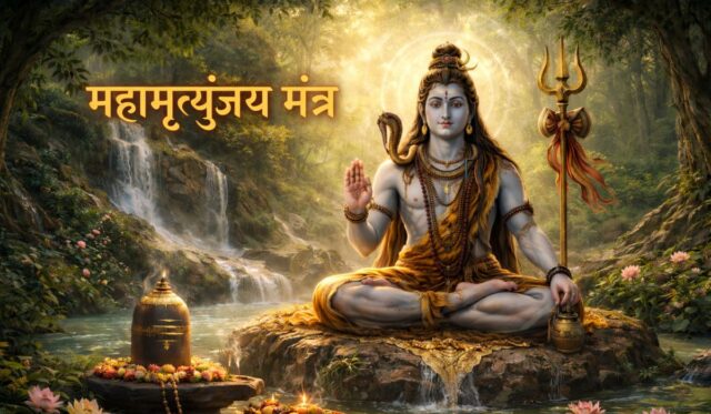 महामृत्युंजय मंत्र लिखा हुआ